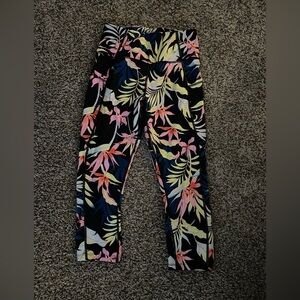 Avia Leggings with Tropical Print